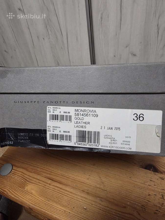 Giuseppe zanotti orginalus batai - nuotraukos Nr. 2