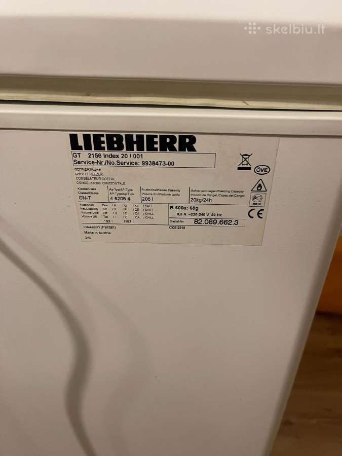 Šaldiklis Liebherr GT 2156 - nuotraukos Nr. 4