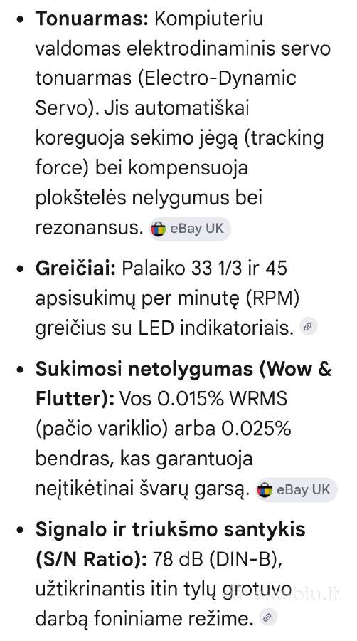 Victor Ql-y3f plokštelių grotuvas - nuotraukos Nr. 16