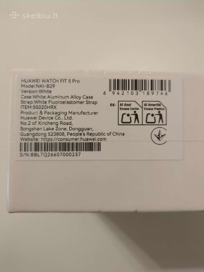 Naujas Huawei Watch Fit 5 Pro (Baltas) - nuotraukos Nr. 2