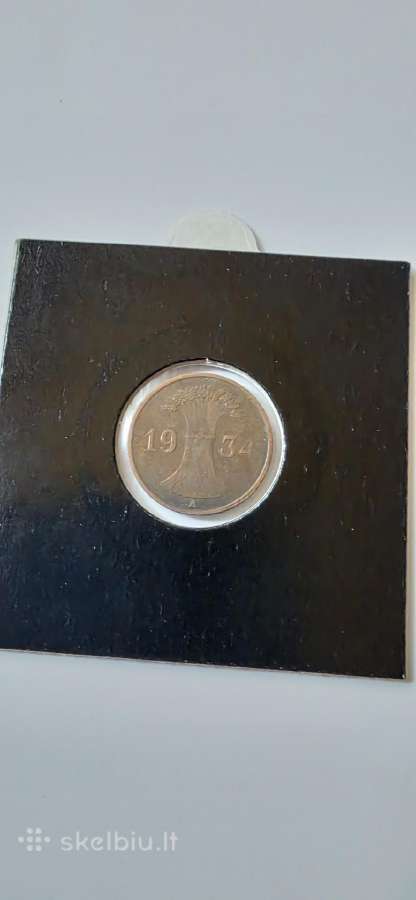 Vokietija 1 pfeningis 1934 - nuotraukos Nr. 2