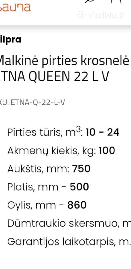 Pirties krosnelė pečius 10-24m3 - nuotraukos Nr. 6