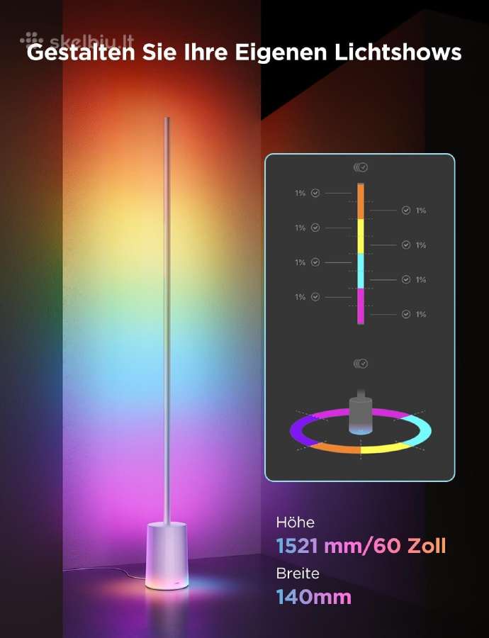 Stovima LED lempa / toršeras Govee Rgbic 1700 Lum - nuotraukos Nr. 2