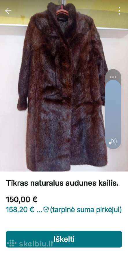 Naturalus kailiniai.tamsi ruda. - nuotraukos Nr. 4