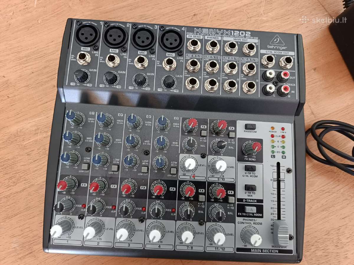 Mikserinis pultas Behringer xenyx 1202 - nuotraukos Nr. 3