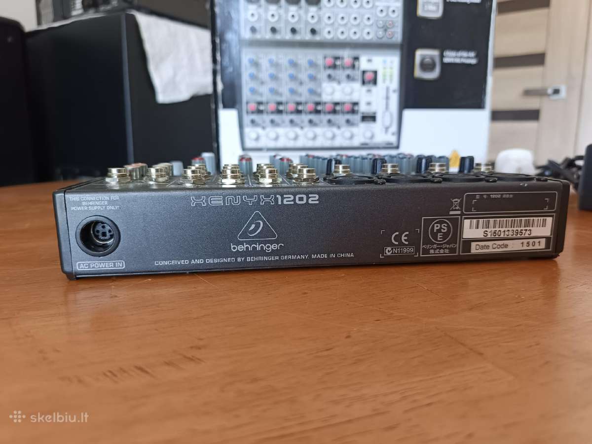 Mikserinis pultas Behringer xenyx 1202 - nuotraukos Nr. 4