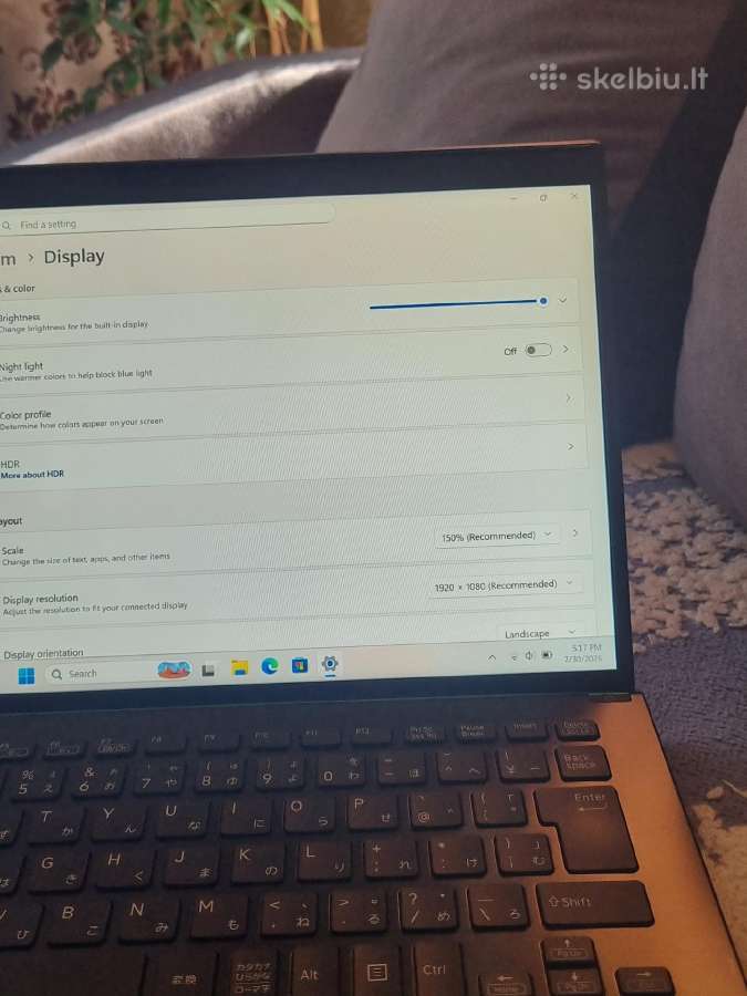 Sony Vaio Sx14 i7 - nuotraukos Nr. 9