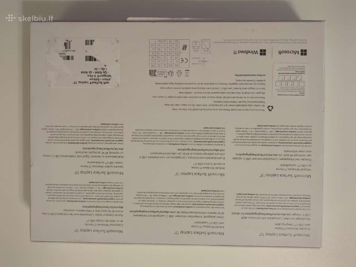 Naujas Surface Laptop 7 16gb/256gb (Garantija) - nuotraukos Nr. 5
