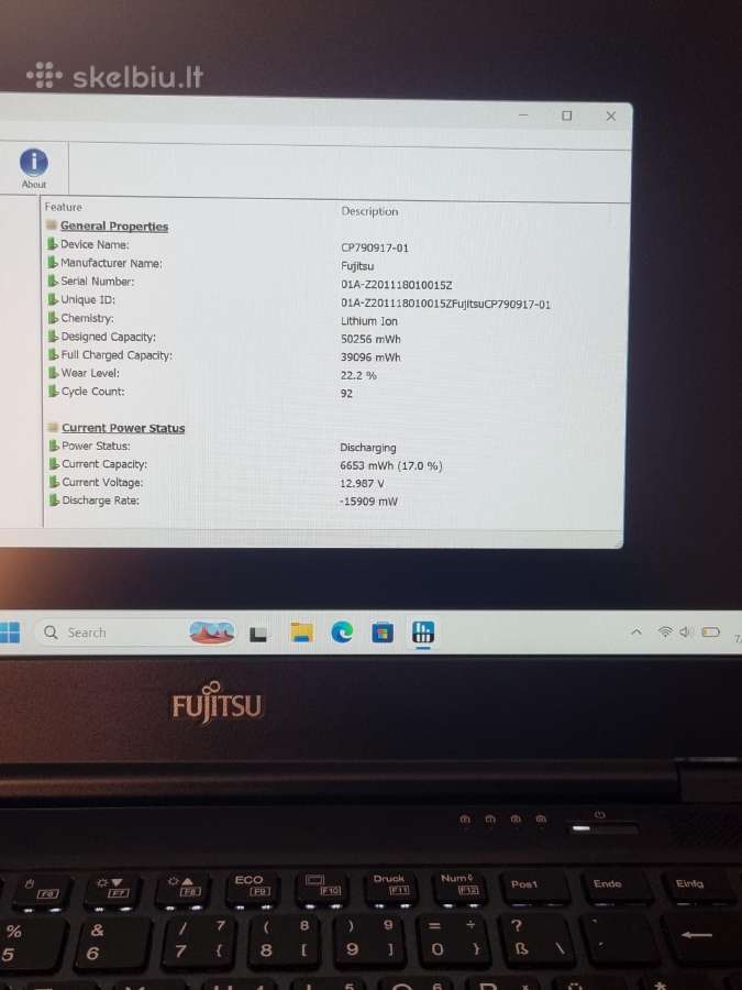 Fujitsu Lifebook U14 - nuotraukos Nr. 7