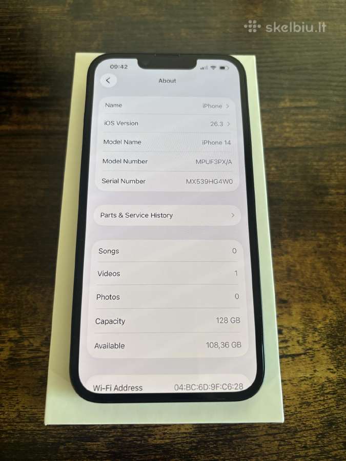 iPhone 14 128gb - nuotraukos Nr. 2