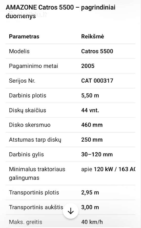 Amazone 5500 - nuotraukos Nr. 4