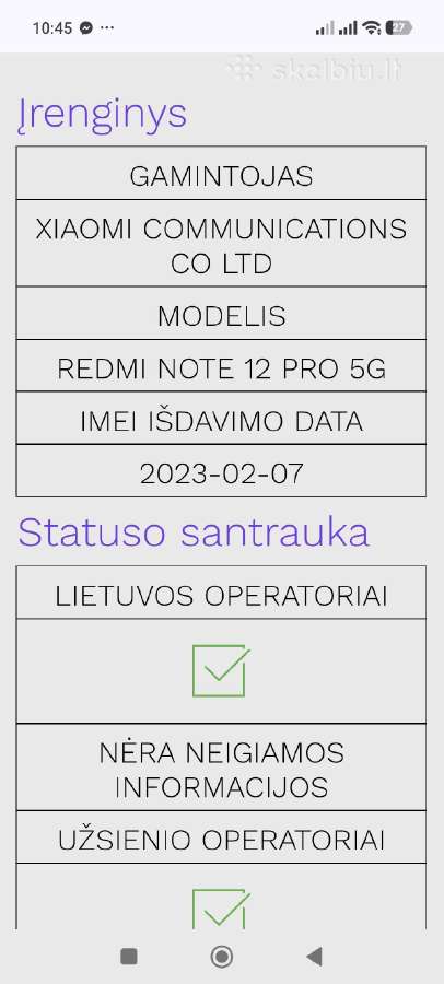 Xaomi Redmi 12 note pro 5G - nuotraukos Nr. 13