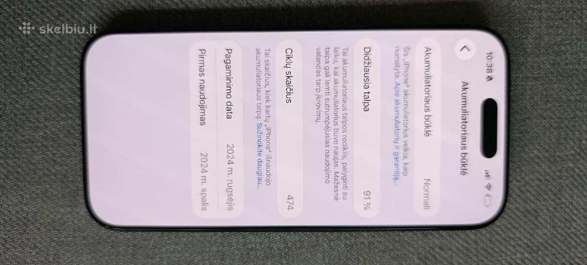 iPhone 16 pro 128gb - nuotraukos Nr. 3