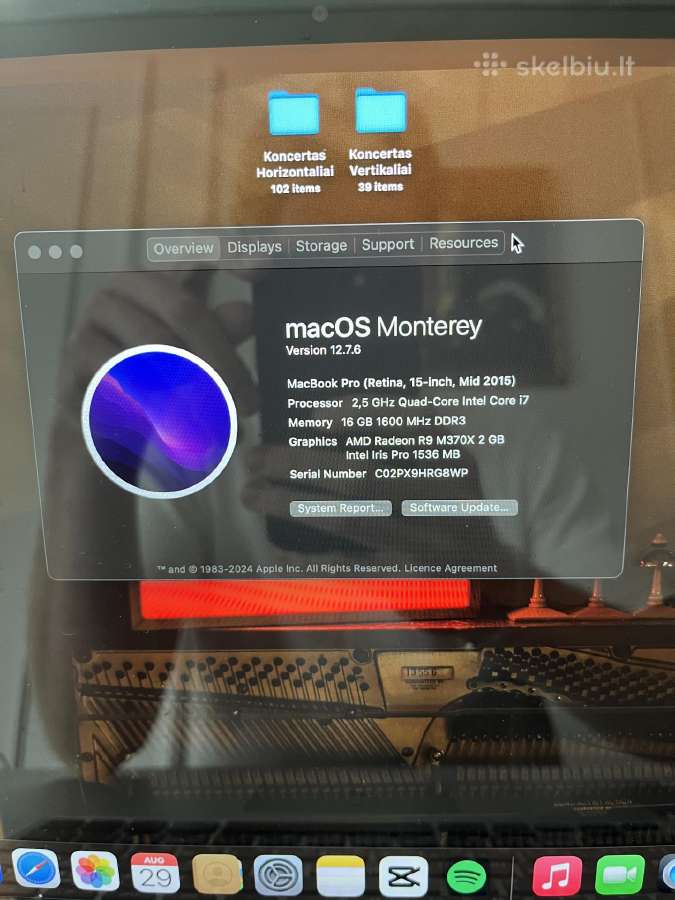 MacBook Pro 2015 - nuotraukos Nr. 4