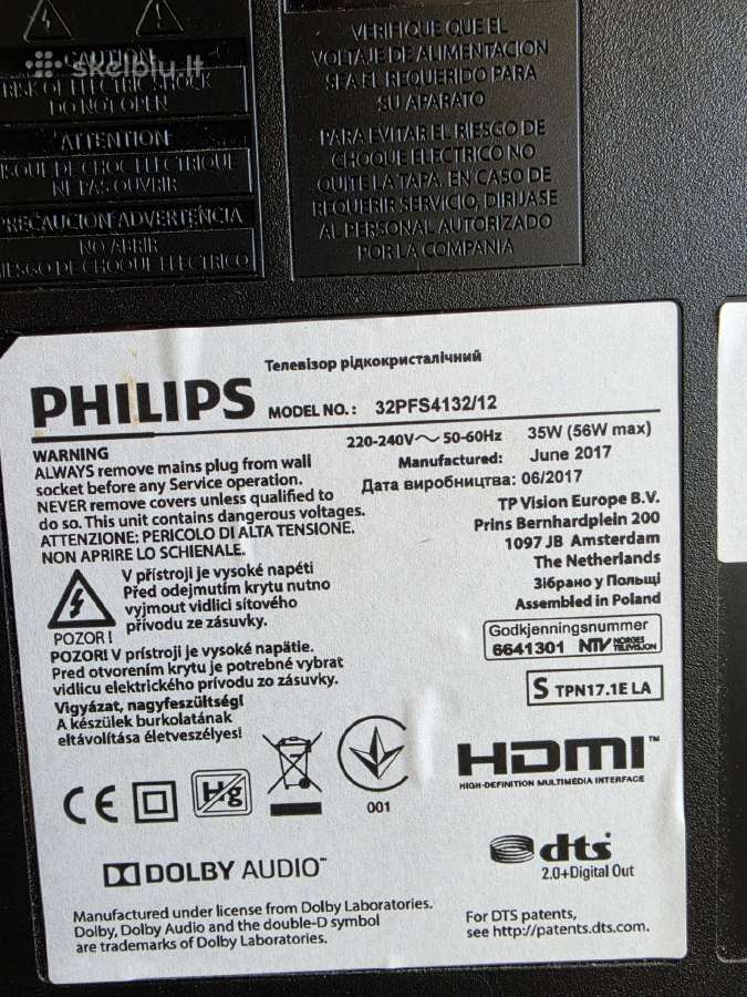 Televizorius Philips - nuotraukos Nr. 4