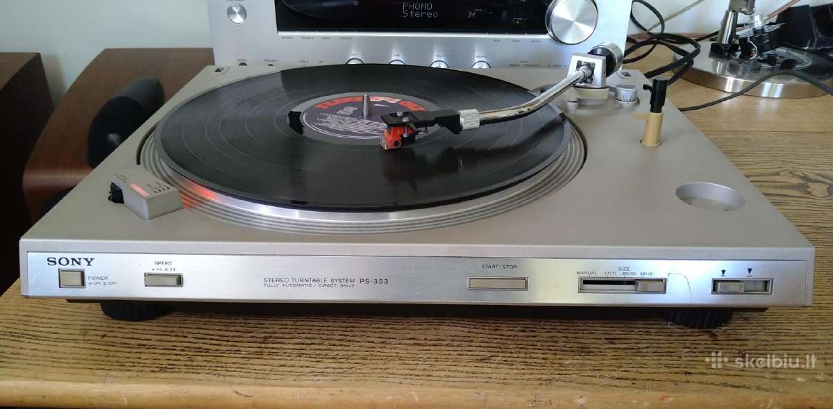 Plokštelių grotuvas Sony ps-333 - nuotraukos Nr. 3