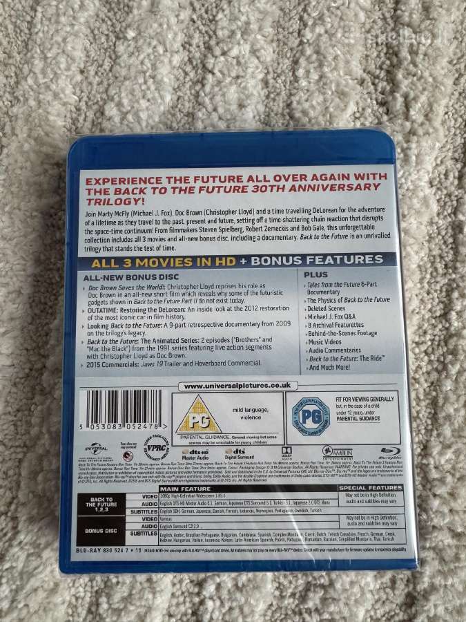 Back to the future trilogy blu-ray - nuotraukos Nr. 2