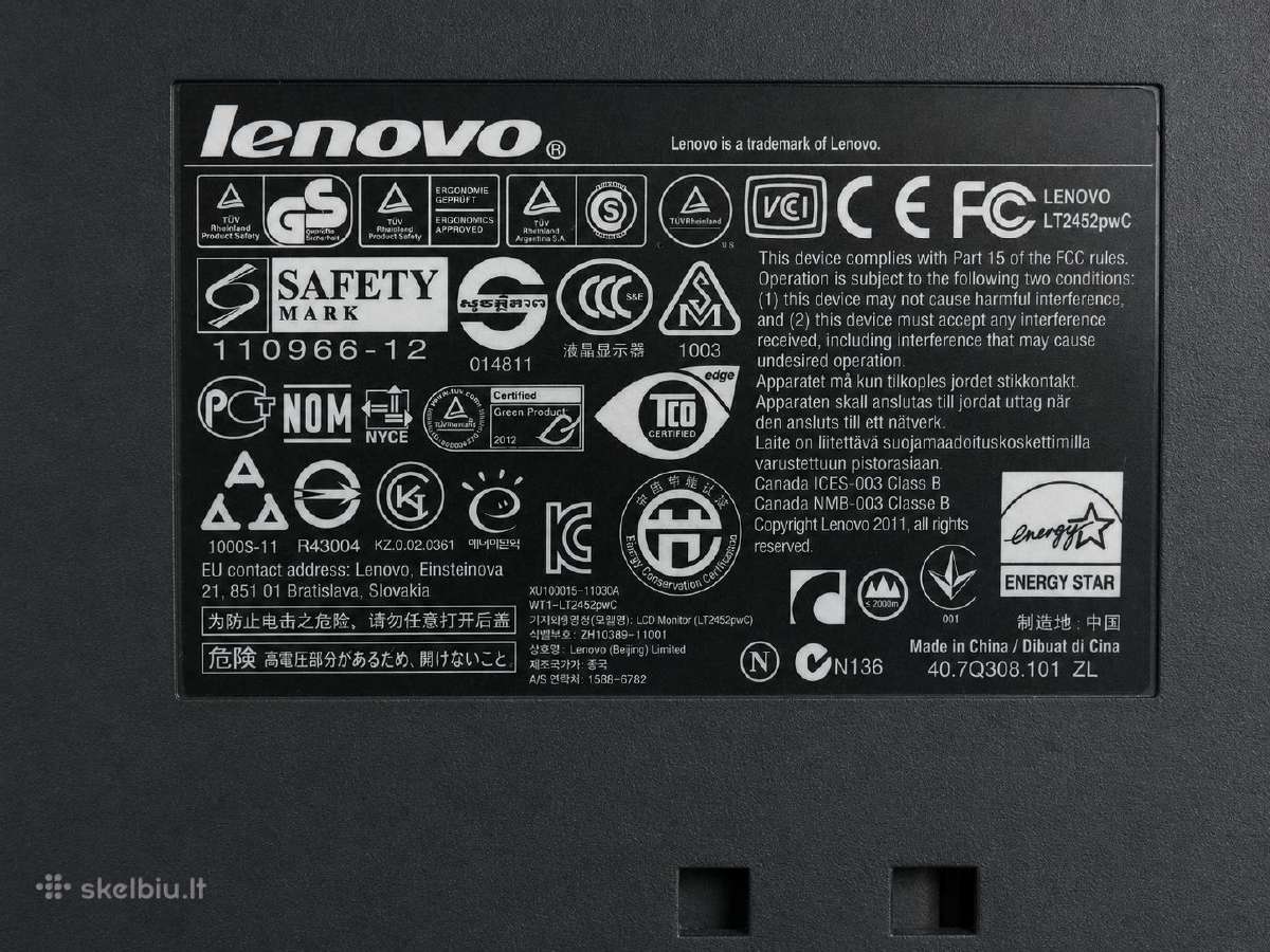 Lenovo Thinkvision Lt2452p 24 Ips monitorius - nuotraukos Nr. 2