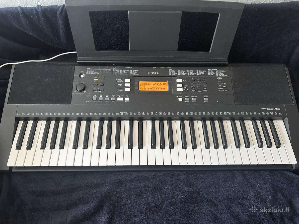 Sintezatorius Yamaha E343 - nuotraukos Nr. 2