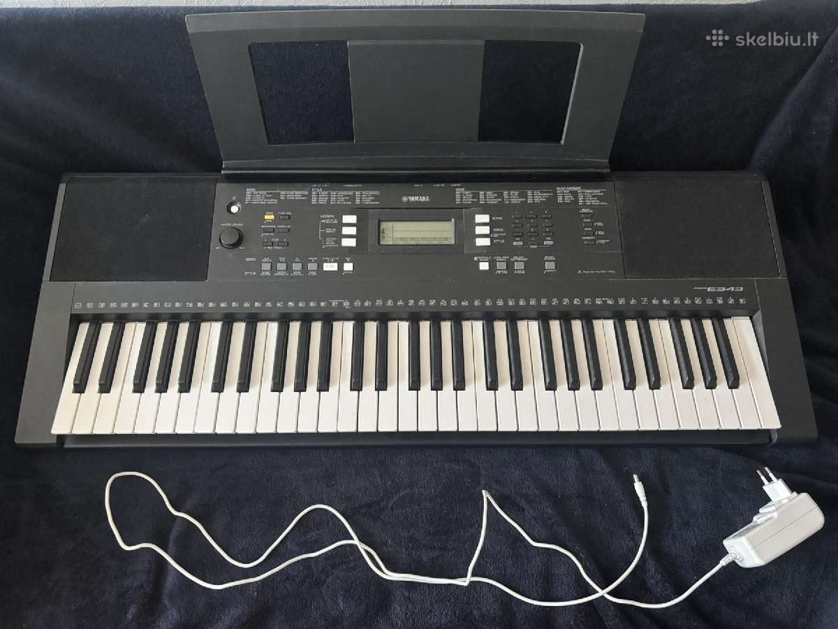 Sintezatorius Yamaha E343 - nuotraukos Nr. 3