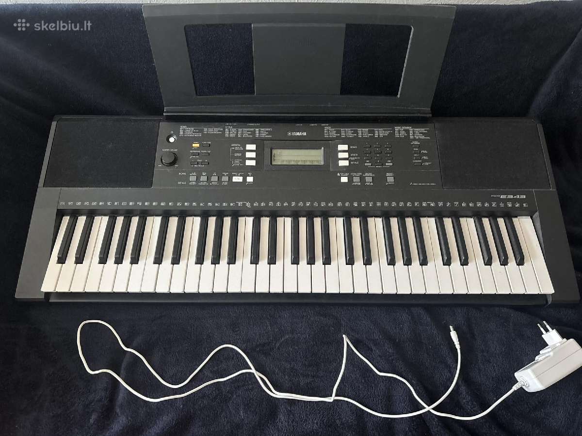 Sintezatorius Yamaha E343 - nuotraukos Nr. 4