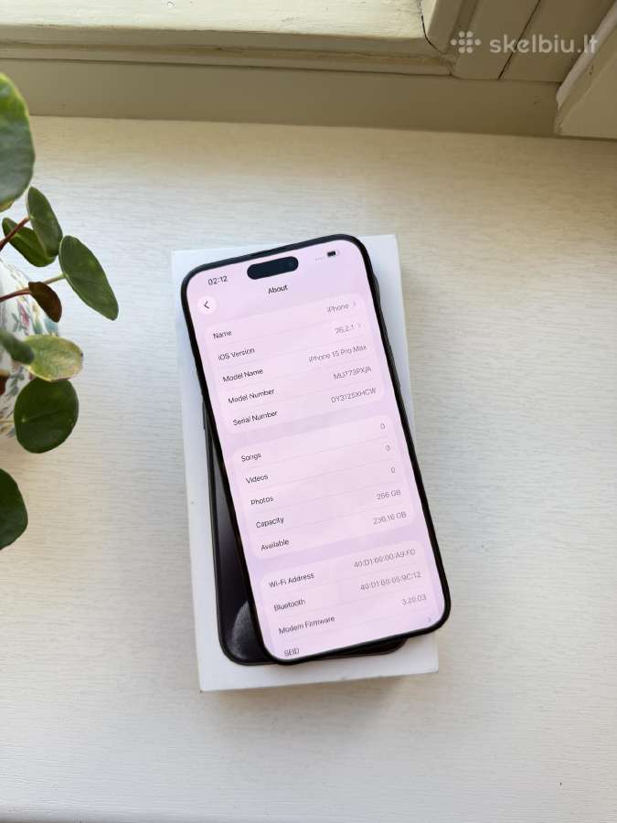 Apple iPhone 15 pro max Idealios būklės - nuotraukos Nr. 12