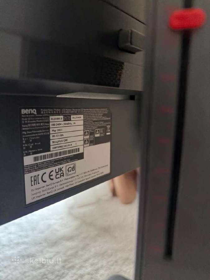 Monitorius Benq Zowie - Xl2540k/24.5 - nuotraukos Nr. 2