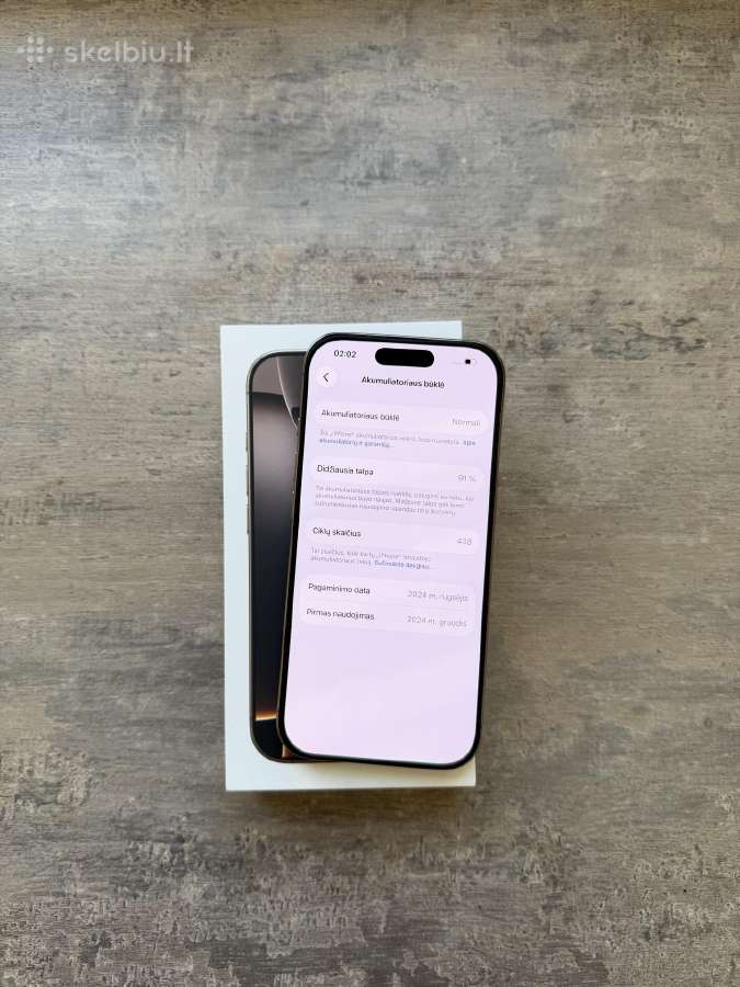 Apple iPhone 16 pro 256gb Kaip naujas - nuotraukos Nr. 11