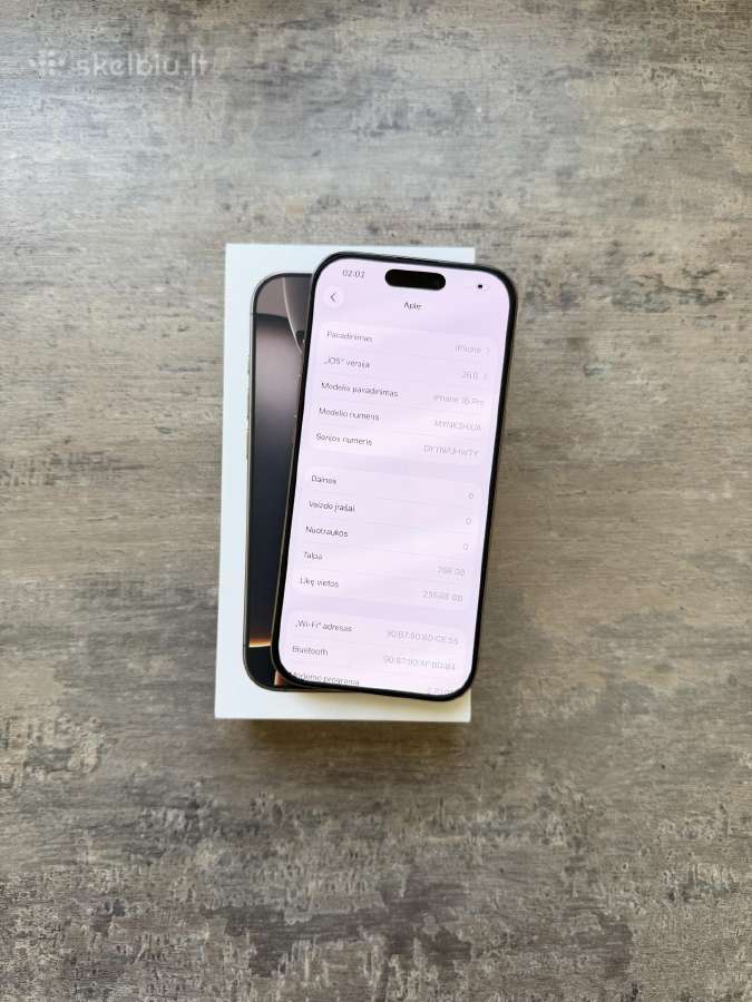 Apple iPhone 16 pro 256gb Kaip naujas - nuotraukos Nr. 12