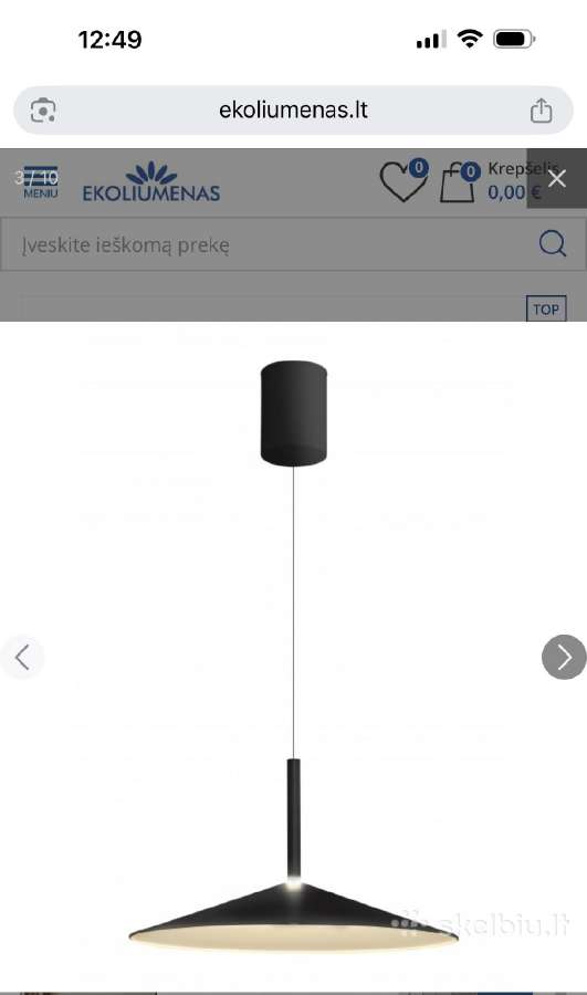 16w LED Pakabinamas Šviestuvas Calice Black 47.5 - nuotraukos Nr. 4
