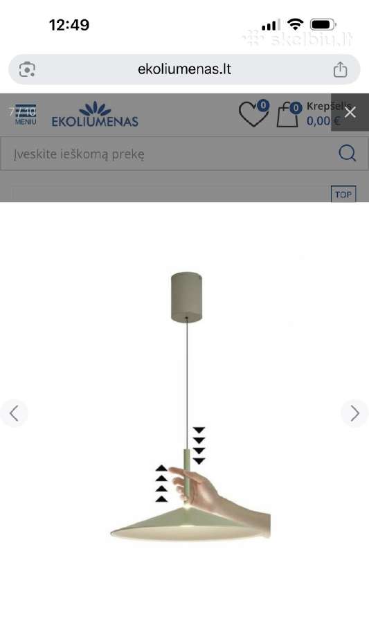 16w LED Pakabinamas Šviestuvas Calice Black 47.5 - nuotraukos Nr. 5