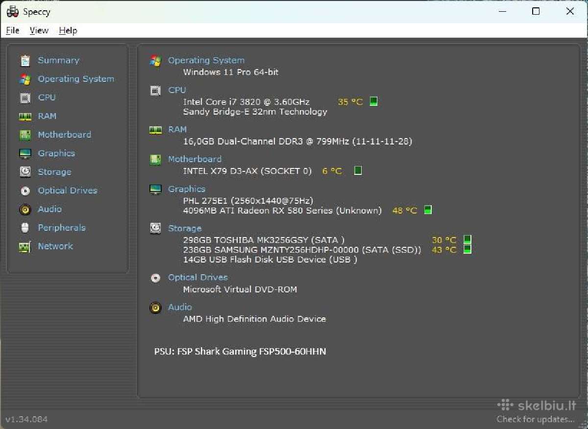 I7 ir Rx 580 - nuotraukos Nr. 10