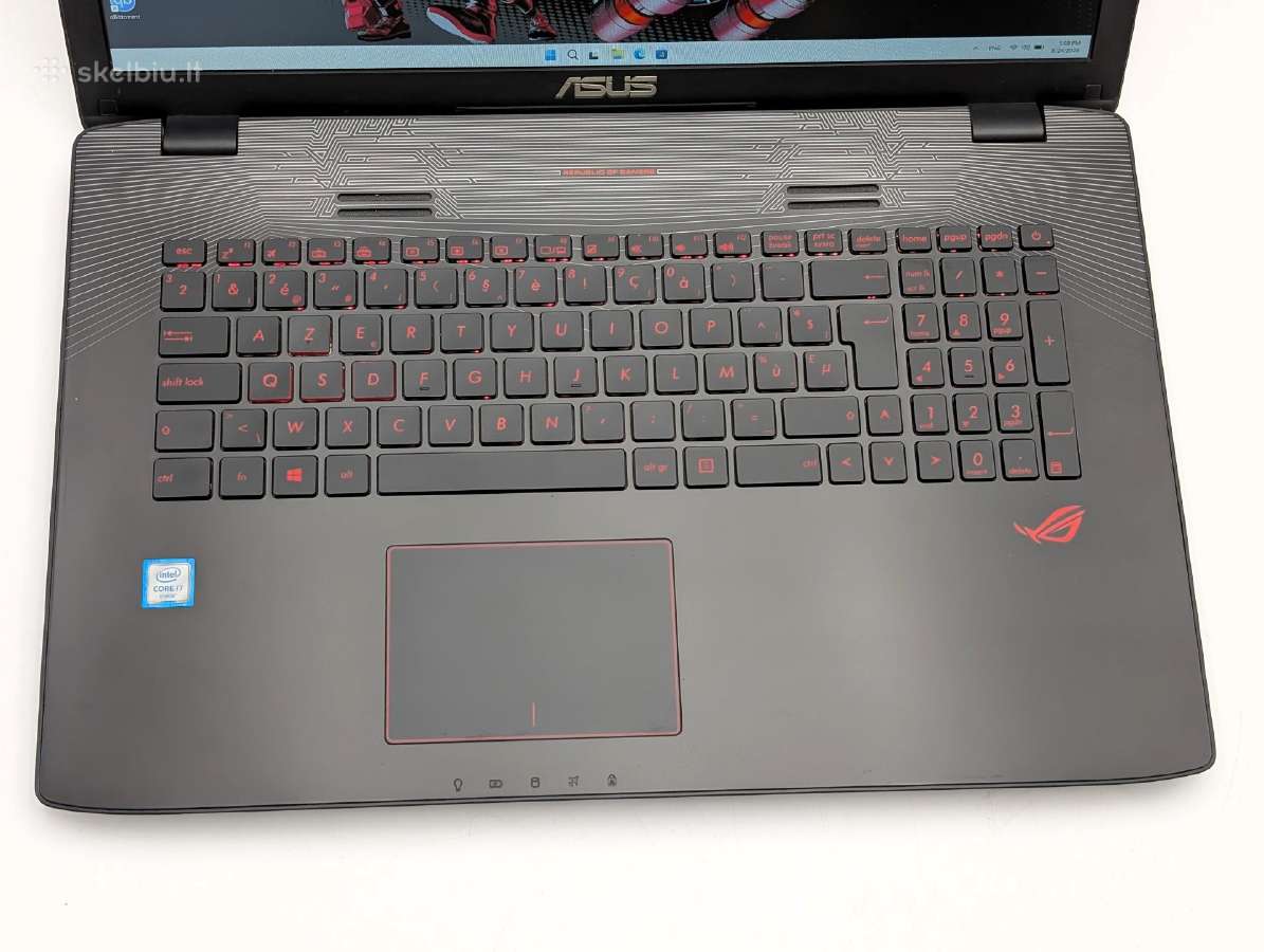 Asus Rog Gl752VW i7 16gb 240gb 17.3 Gtx 960m - nuotraukos Nr. 4