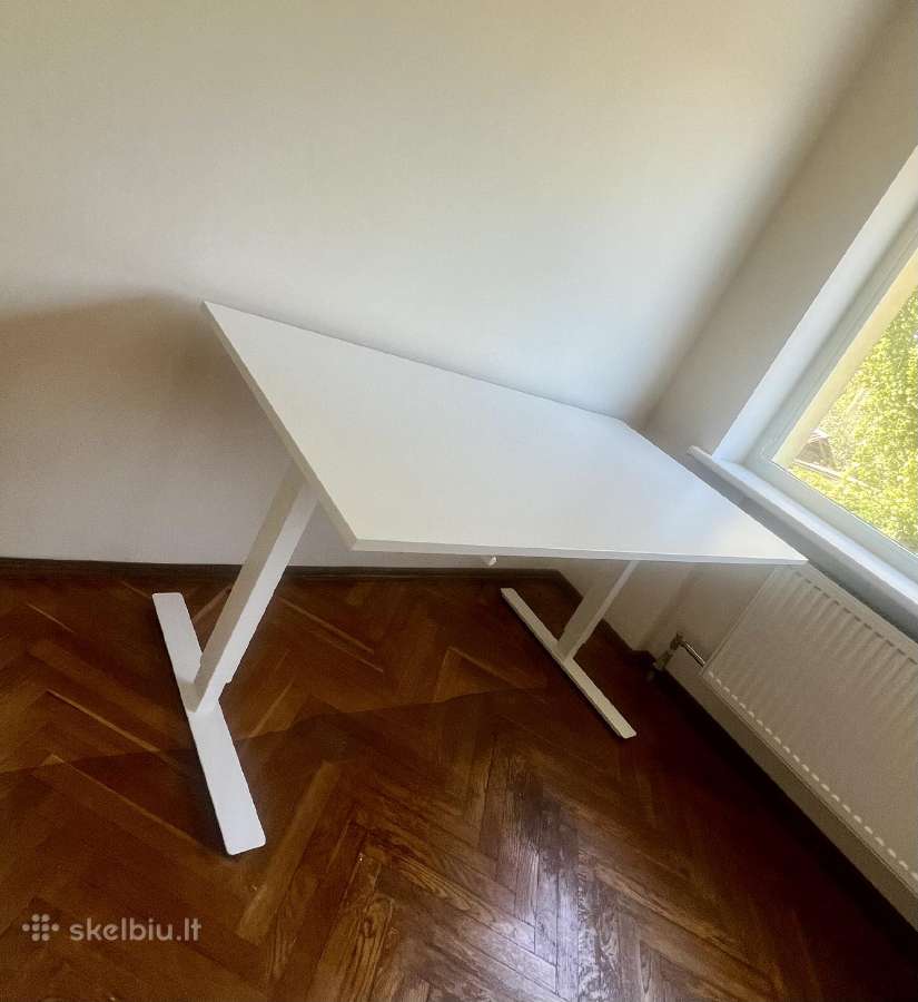 Baltas rašomasis / darbo stalas 160-80 cm - nuotraukos Nr. 5
