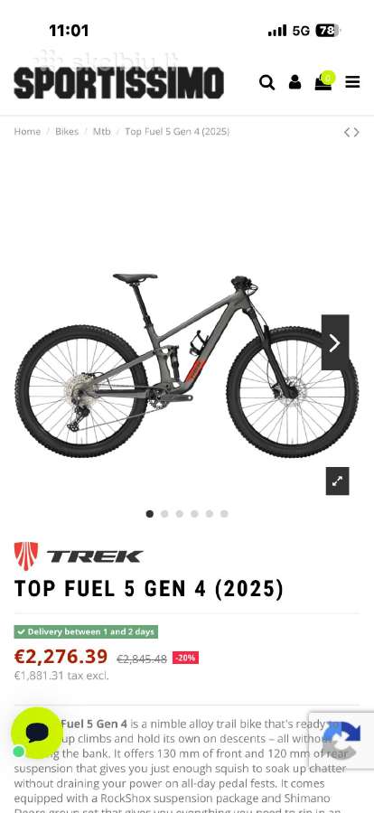Trek Top Fuel 5 Gen 4 - nuotraukos Nr. 19