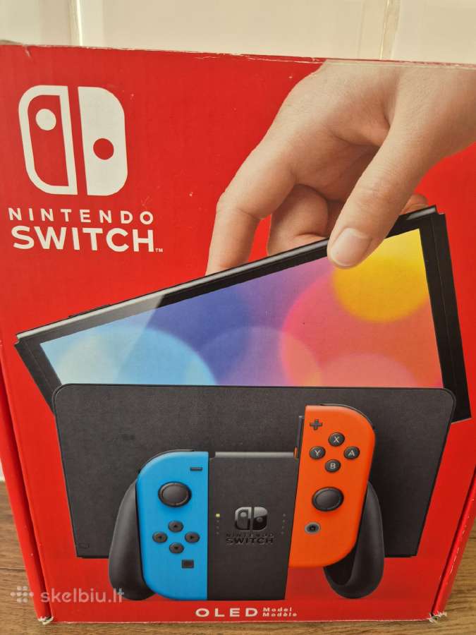 Nintendo Switch Oled 64 GB + 2 žaidimai + dėklas - nuotraukos Nr. 4