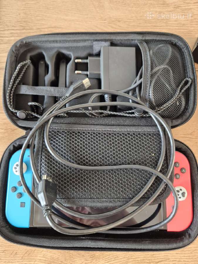 Nintendo Switch Oled 64 GB + 2 žaidimai + dėklas - nuotraukos Nr. 6