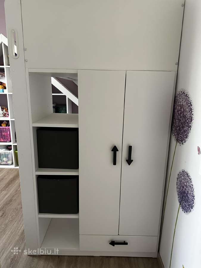 Ikea dviaukštė lova, spinta, stalas - nuotraukos Nr. 2