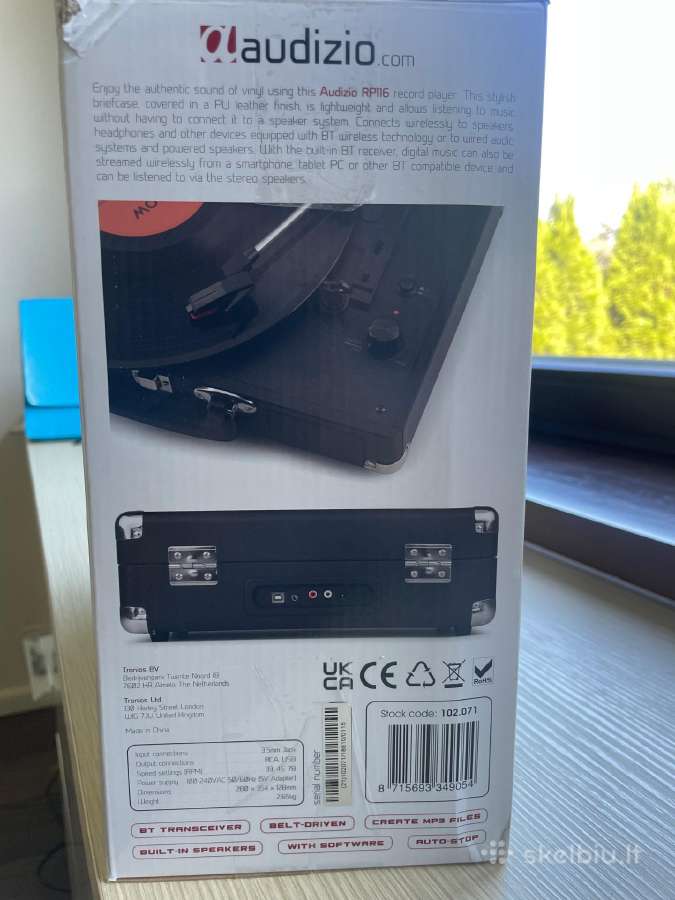 Audizio Rp116bk patefonas su Bluetooth - nuotraukos Nr. 8