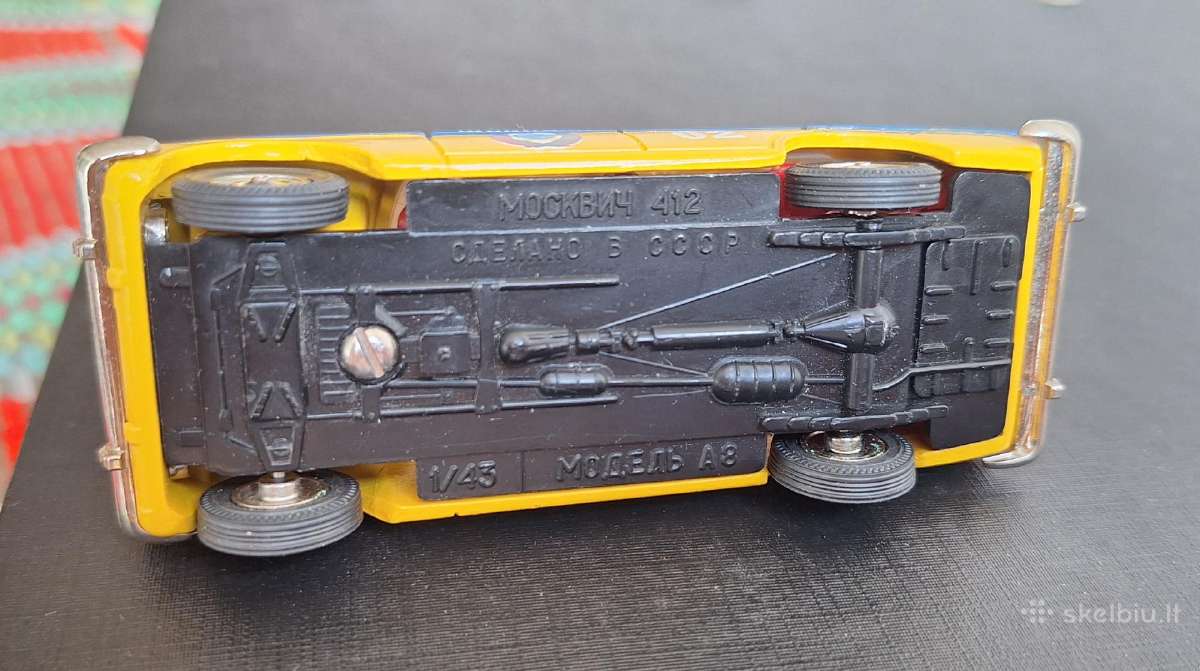 Modeliukas Ssr moskvich-412. A8. milicija - nuotraukos Nr. 6