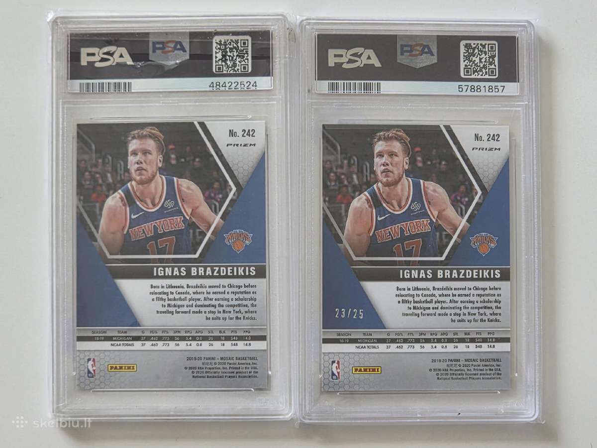 2019 Panini Ignas Brazdeikis Psa 9 /10 mix - nuotraukos Nr. 2