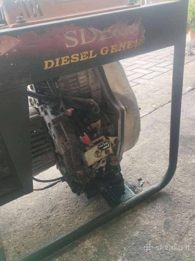 Vienfazis Dyzelinis 5kw. - nuotraukos Nr. 6