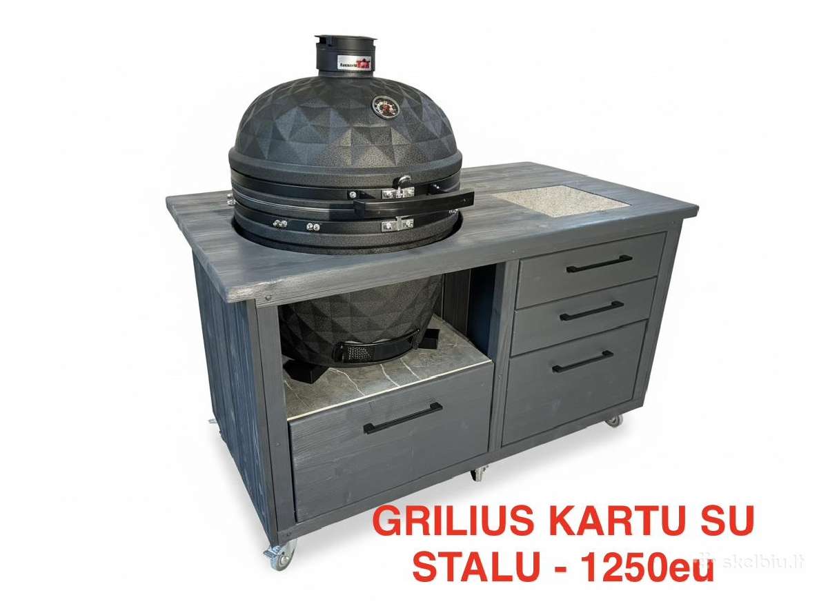 Kamado stalas Kamado kepsninė grilius - nuotraukos Nr. 3