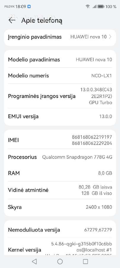Huawei Nova 10 si - nuotraukos Nr. 4