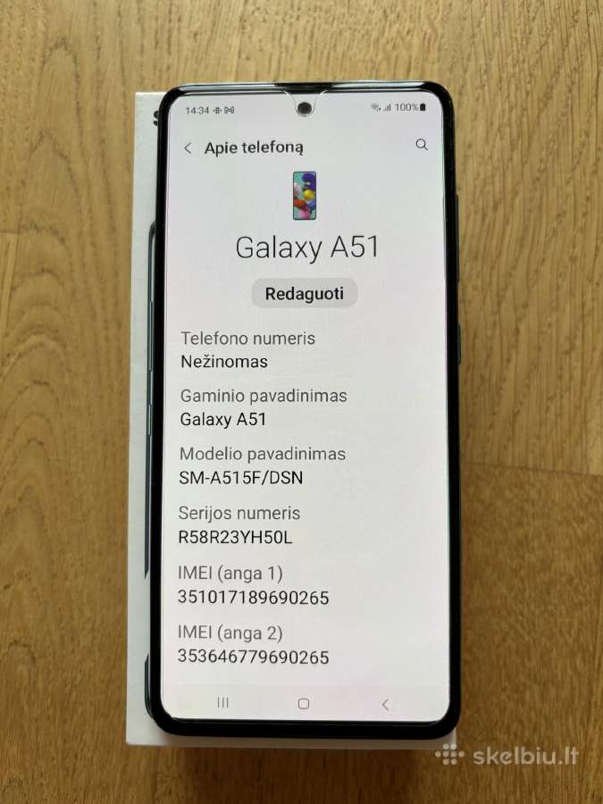 Samsung galaxy a51 mėlynas - nuotraukos Nr. 11