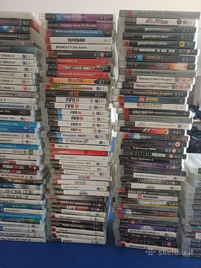 PS3 zaidimu kolekcija skaitom aprasyma - nuotraukos Nr. 4