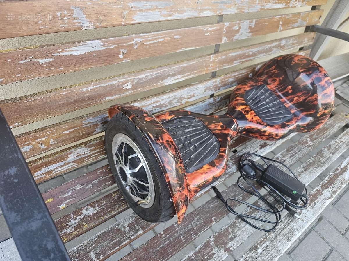Du riedžiai (hoverboard) 10" Naujomis baterijomis - nuotraukos Nr. 9