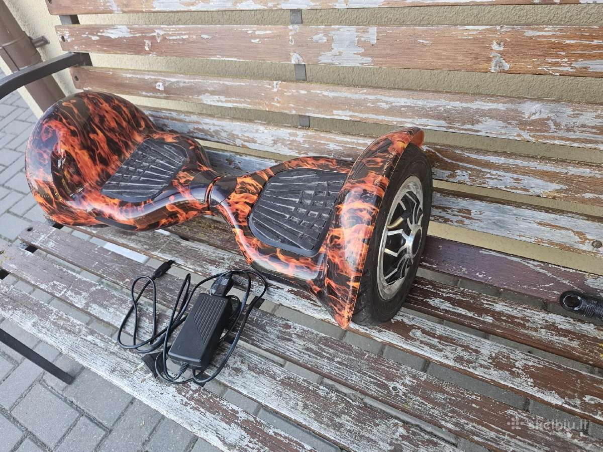 Du riedžiai (hoverboard) 10" Naujomis baterijomis - nuotraukos Nr. 10