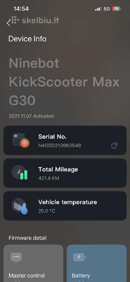 Ninebot Max G30p Gen2 - nuotraukos Nr. 5