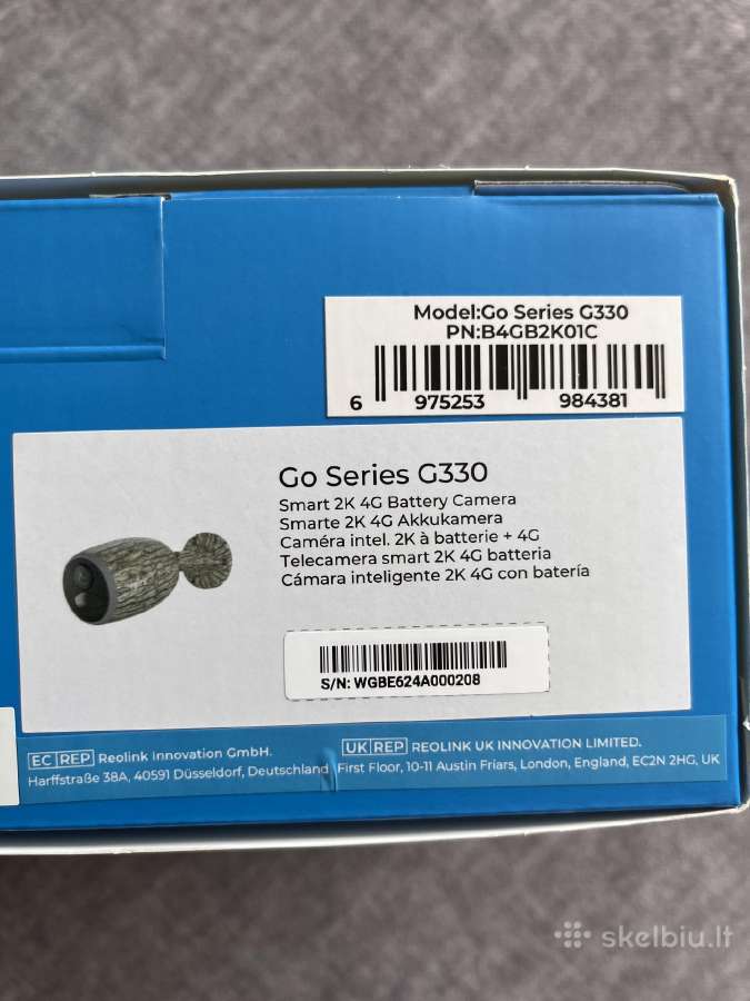 Kemera 4G Ip Reolink Go - nuotraukos Nr. 2